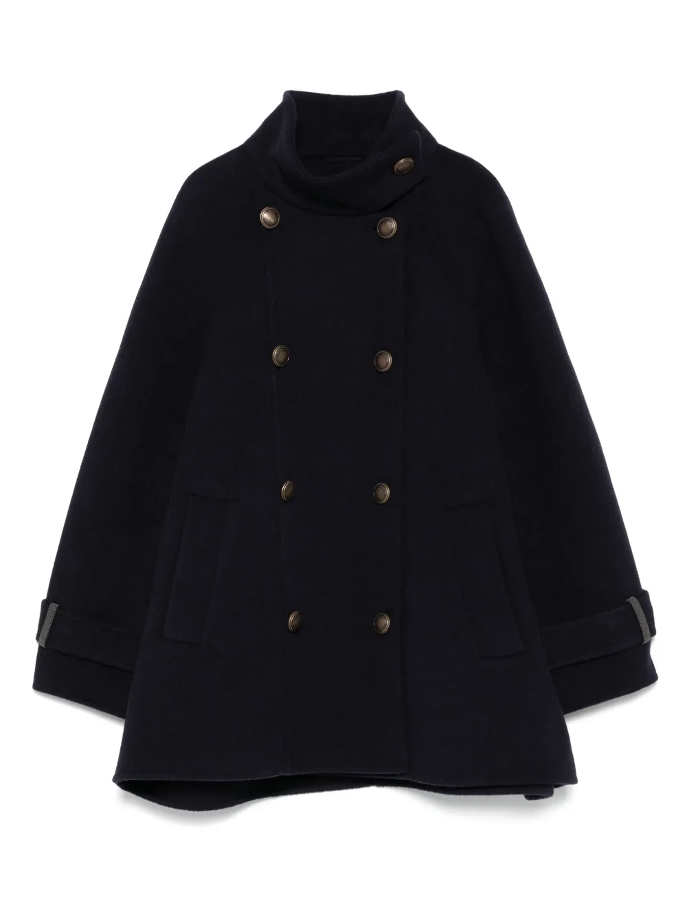 Brunello Cucinelli double-breasted coat | Blue | Image 1