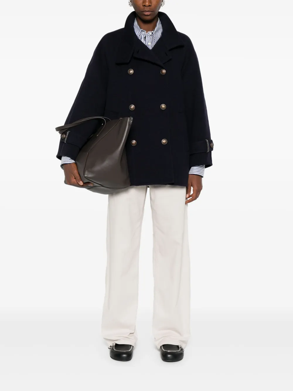 Brunello Cucinelli double-breasted coat | Double Breasted & Peacoats | Image 2