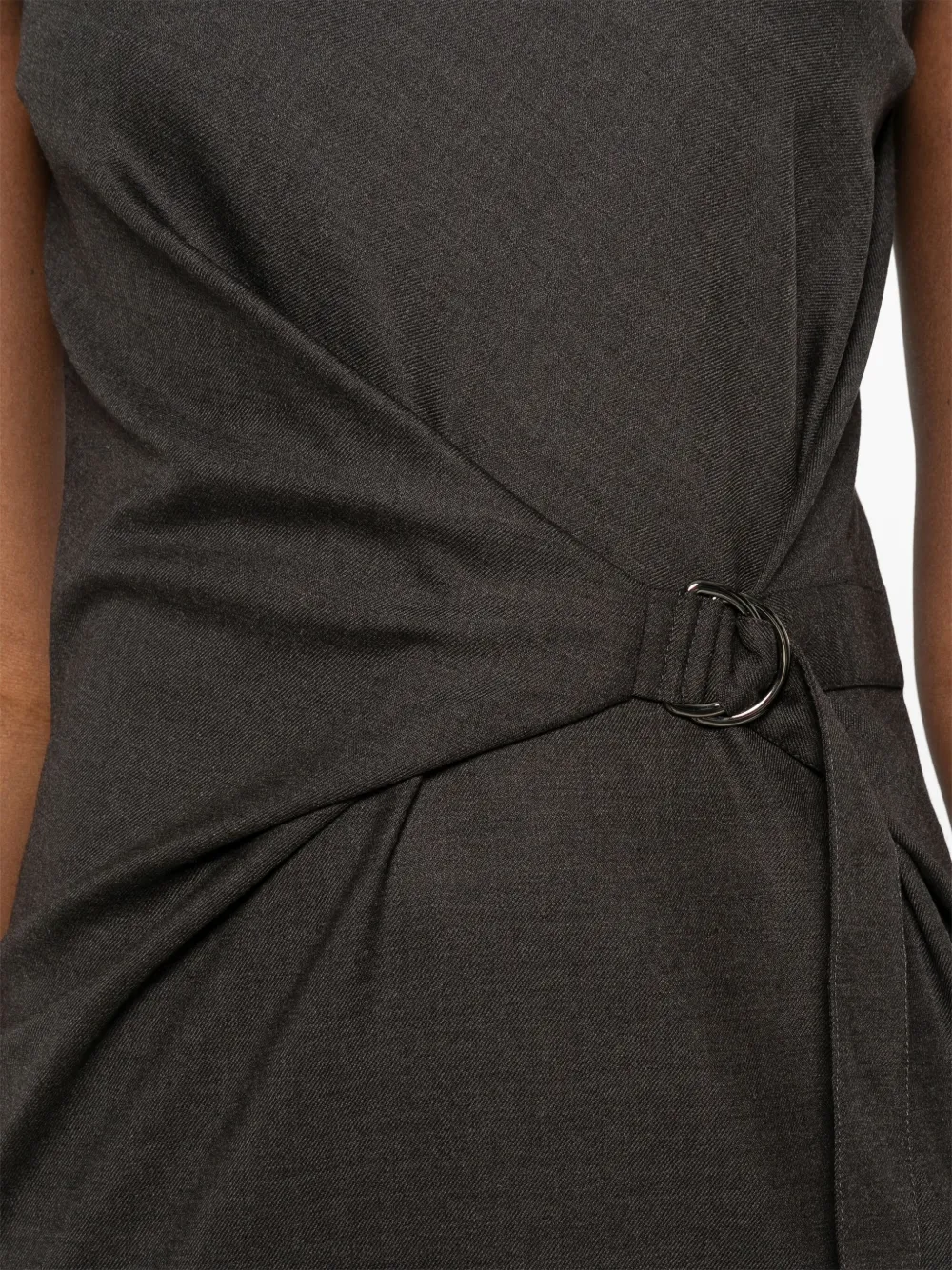Brunello Cucinelli sleeveless midi dress Grijs