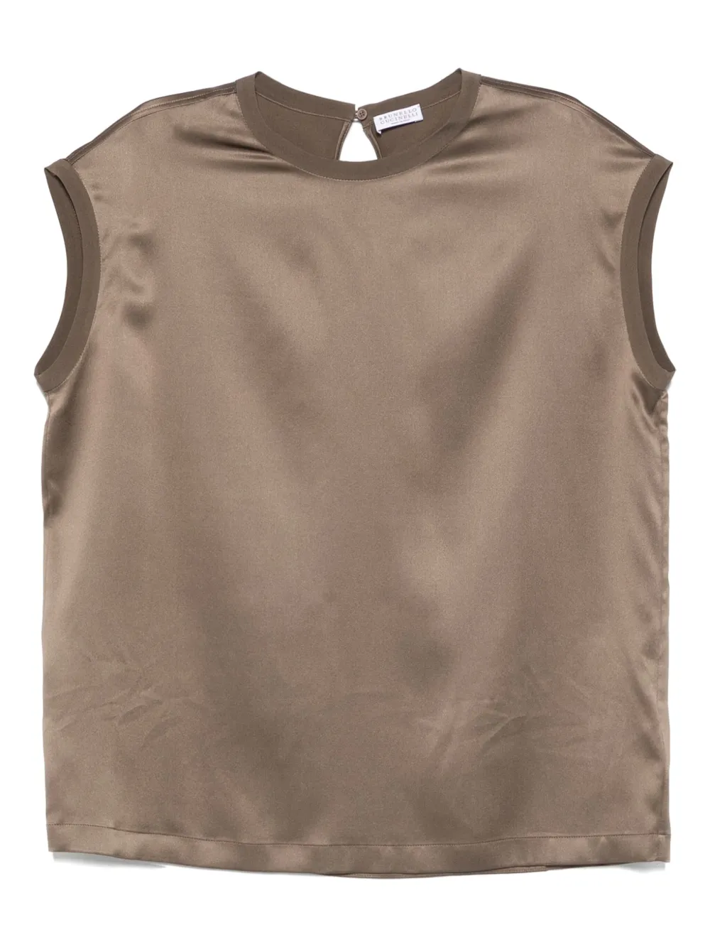 Brunello Cucinelli sleeveless top Groen