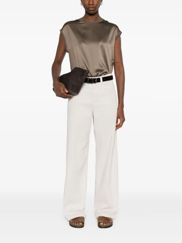 ブルネロクチネリ　ノースリ　トップス Brunello Cucinelli ノースリーブ トップ | グリーン | FARFETCH JP