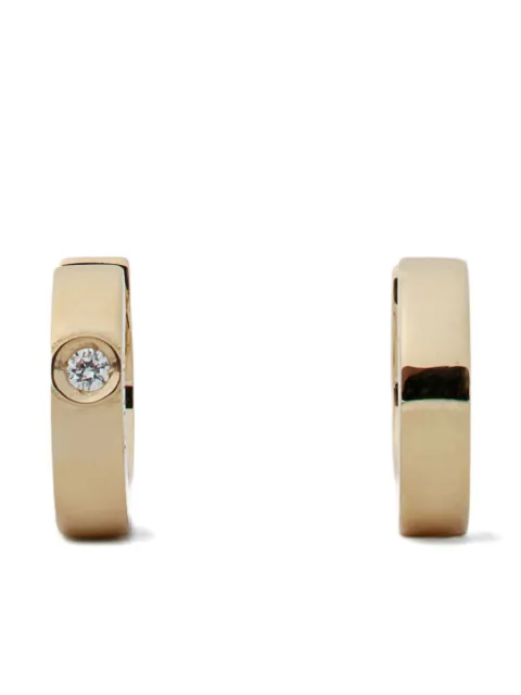 TOTEME 18K yellow gold diamond earrings