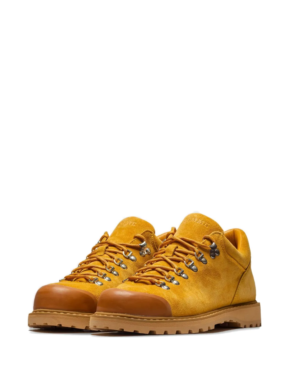 Diemme Cornaro Suede Derby Shoes In Yellow