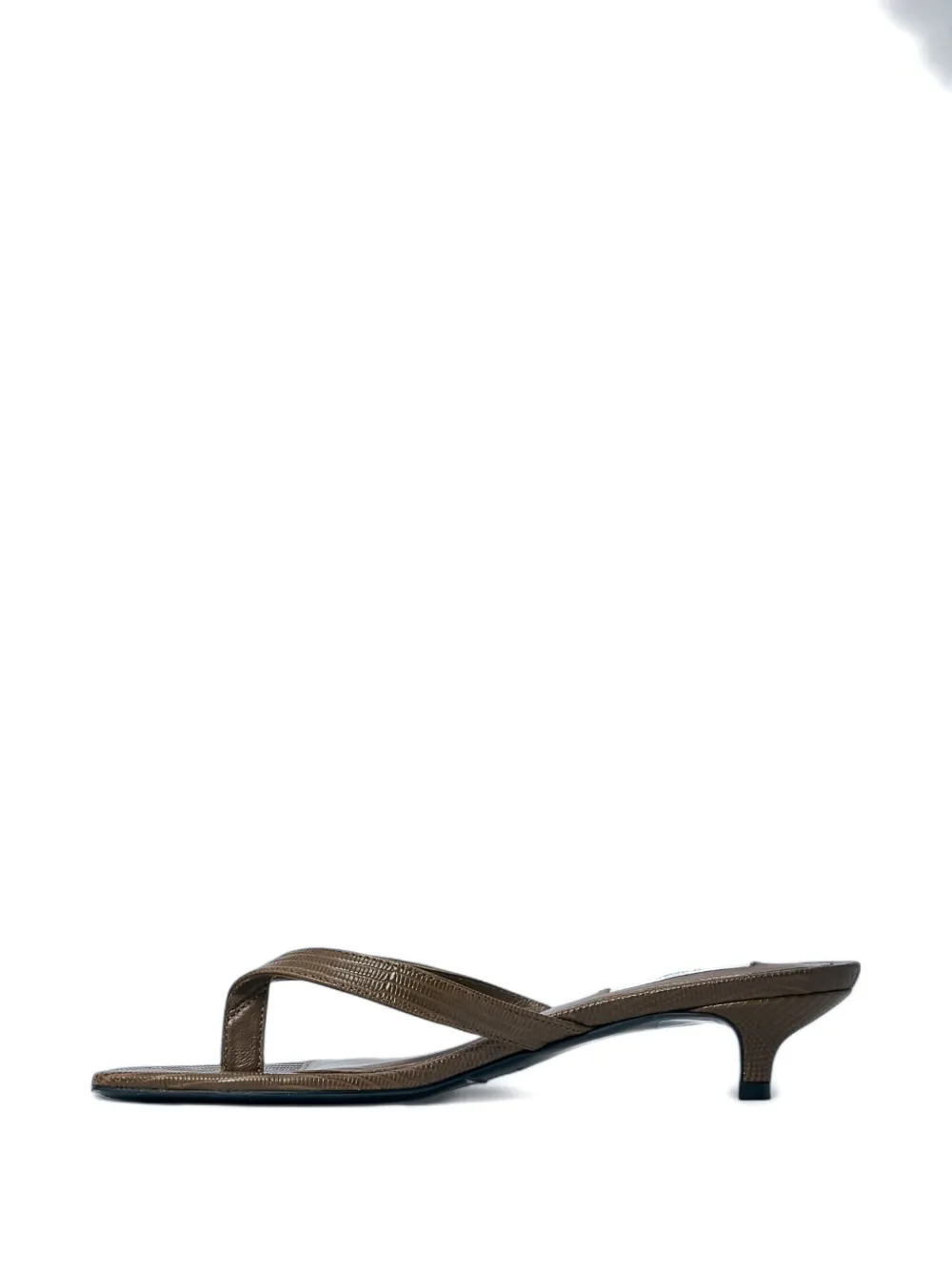 TOTEME embossed leather sandals Groen