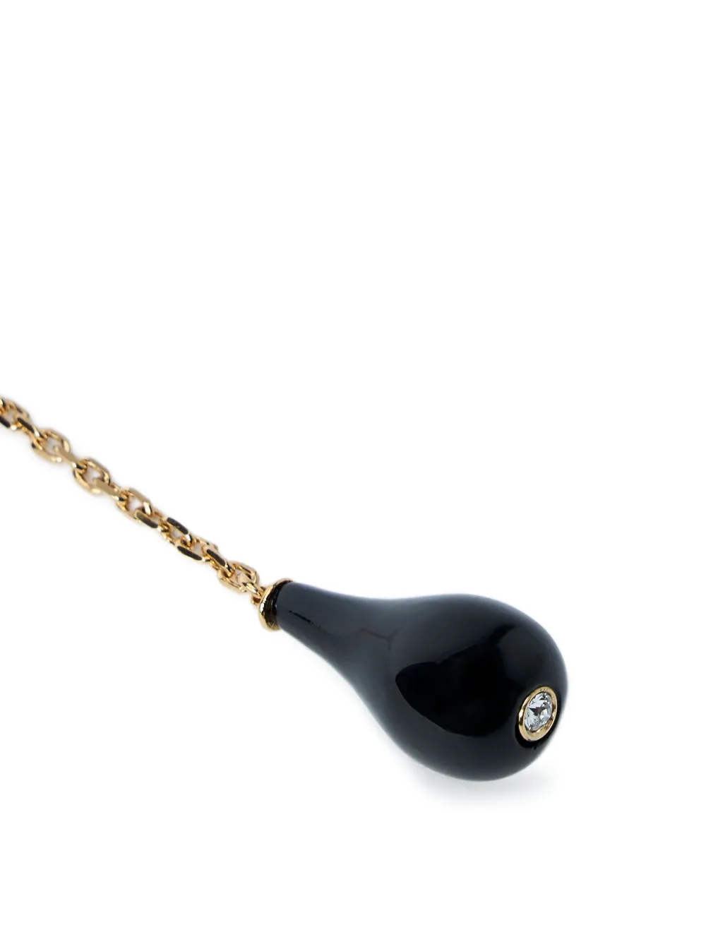 TOTEME 18K gold-plated brass onyx drop necklace | Image 2