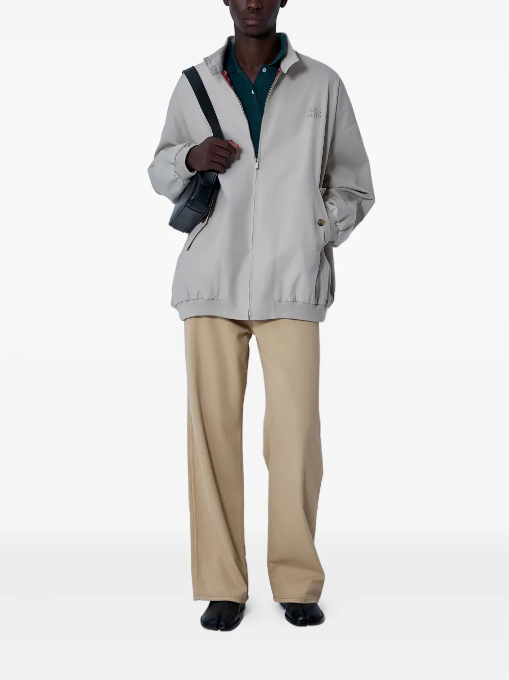 Miu Miu Panama logo-motif bomber jacket | Bomber Jackets | Image 2