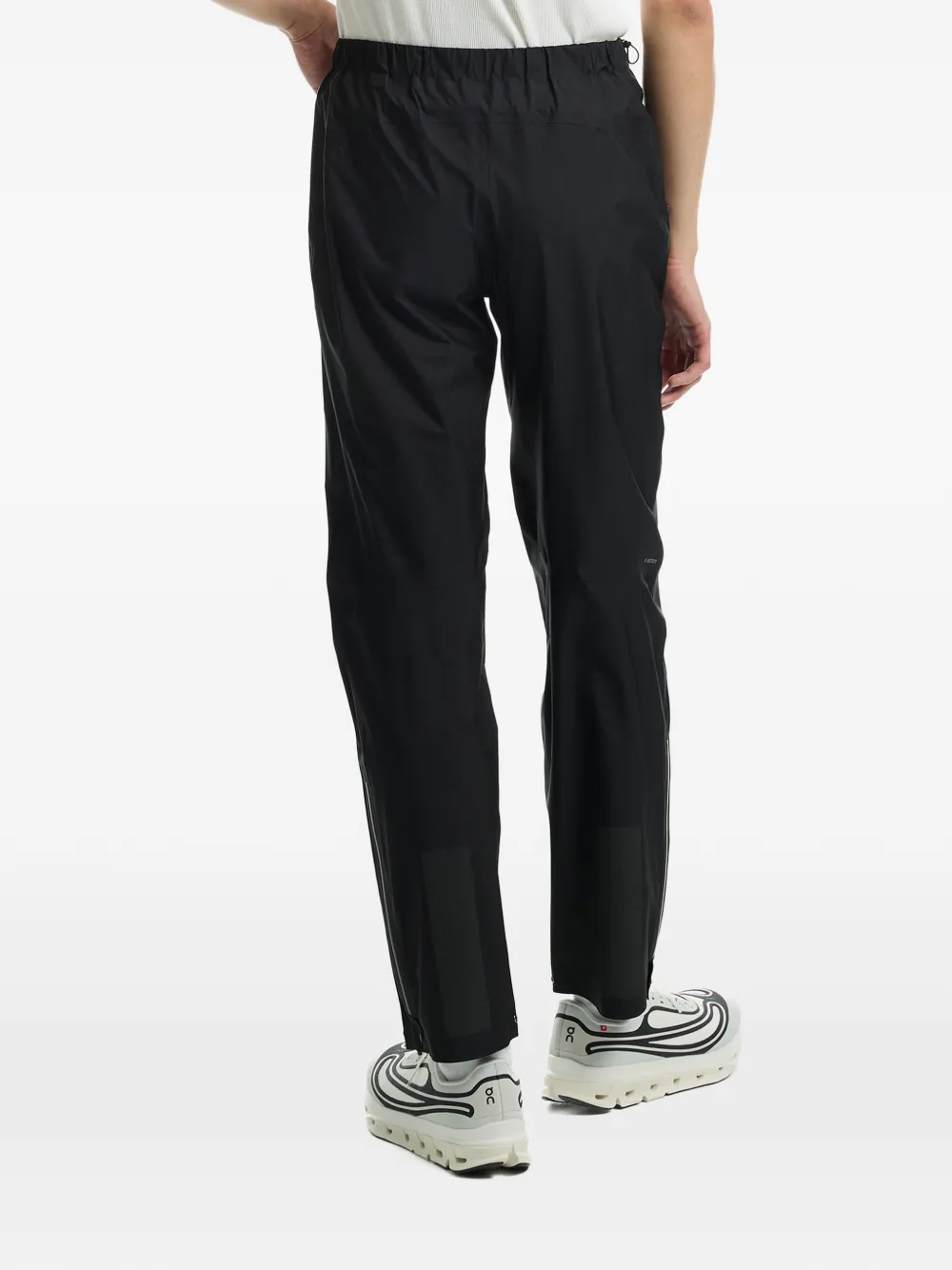 Satisfy Broek met elastische tailleband en logopatch Zwart