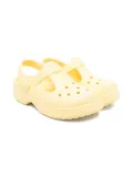 Crocs Kids Classic T Mary Jane perforated clogs - Yellow