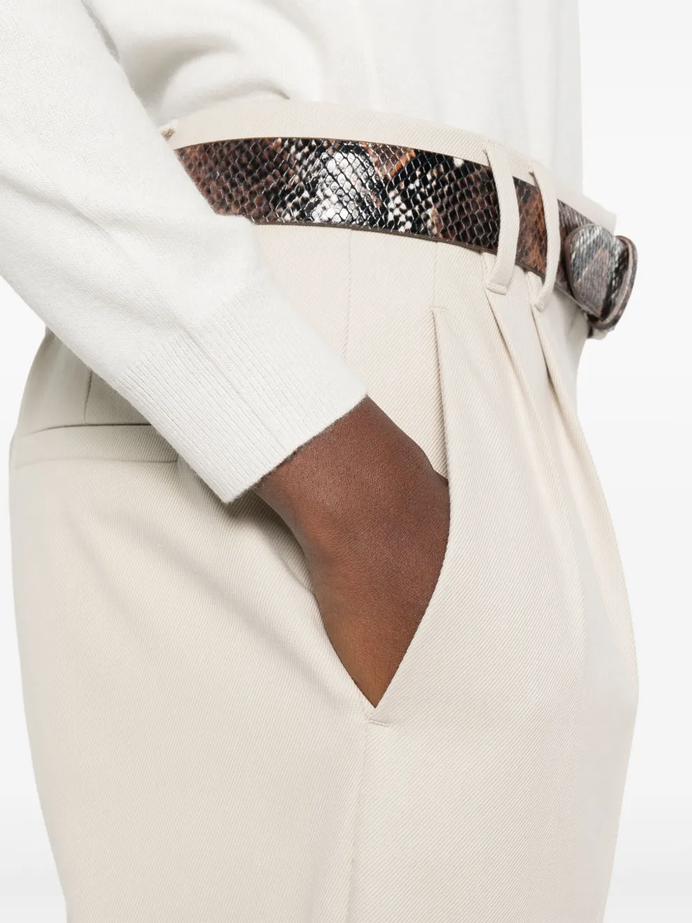 Brunello Cucinelli cotton trousers Beige