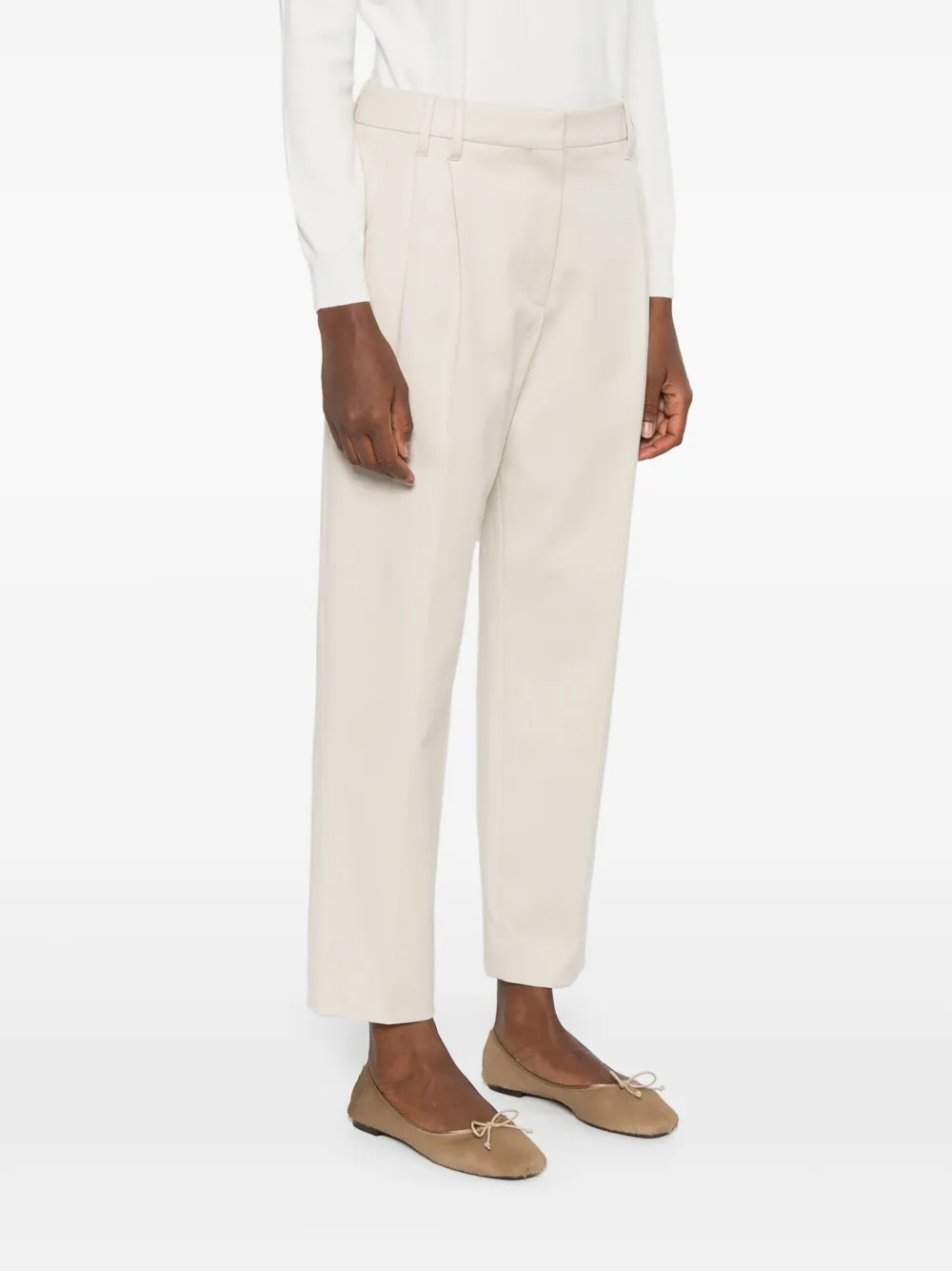 Brunello Cucinelli cotton trousers Beige