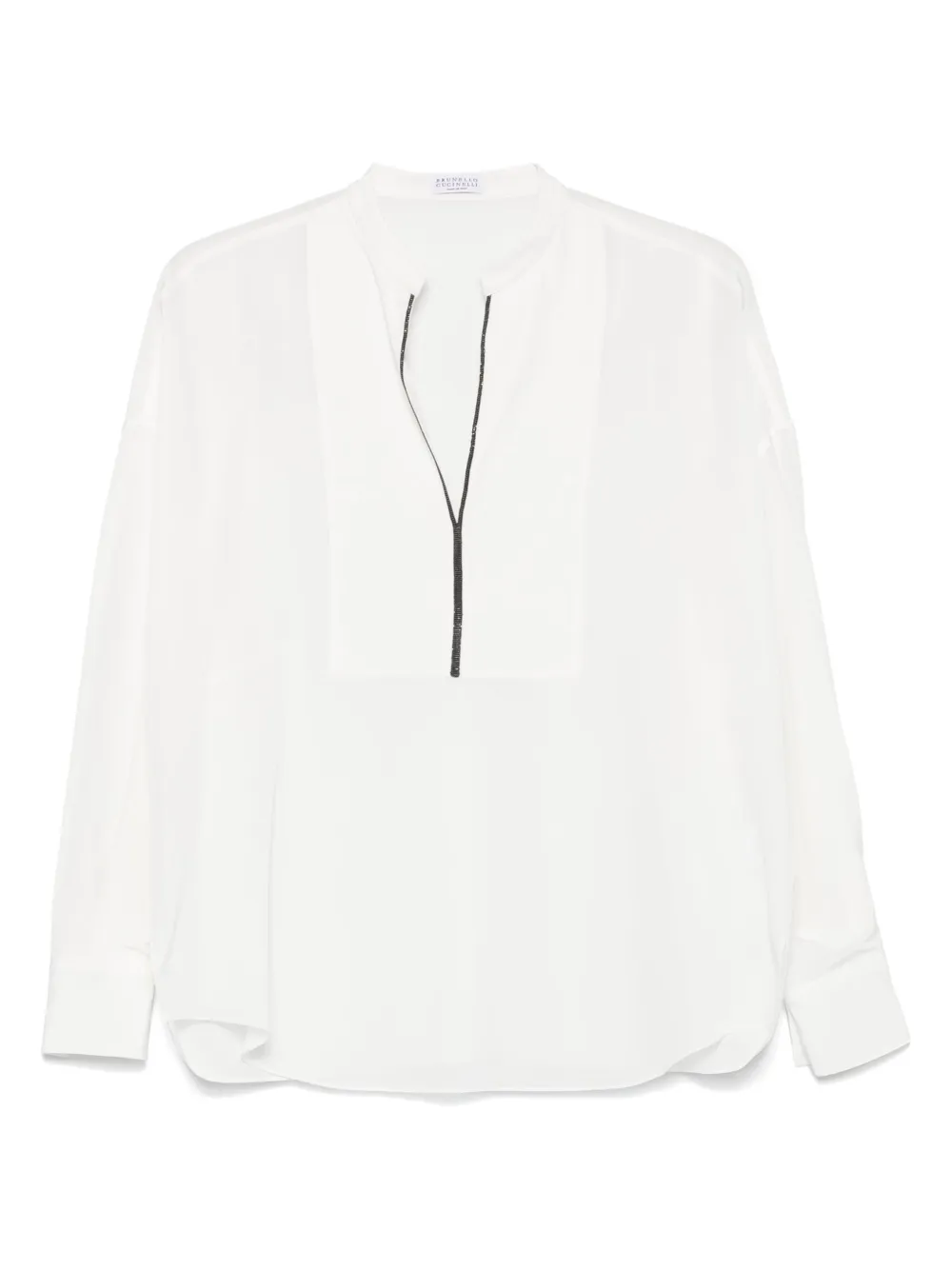 Brunello Cucinelli V-neck blouse Wit