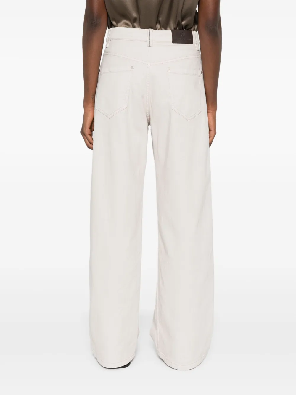 Brunello Cucinelli wide-leg jeans Grijs