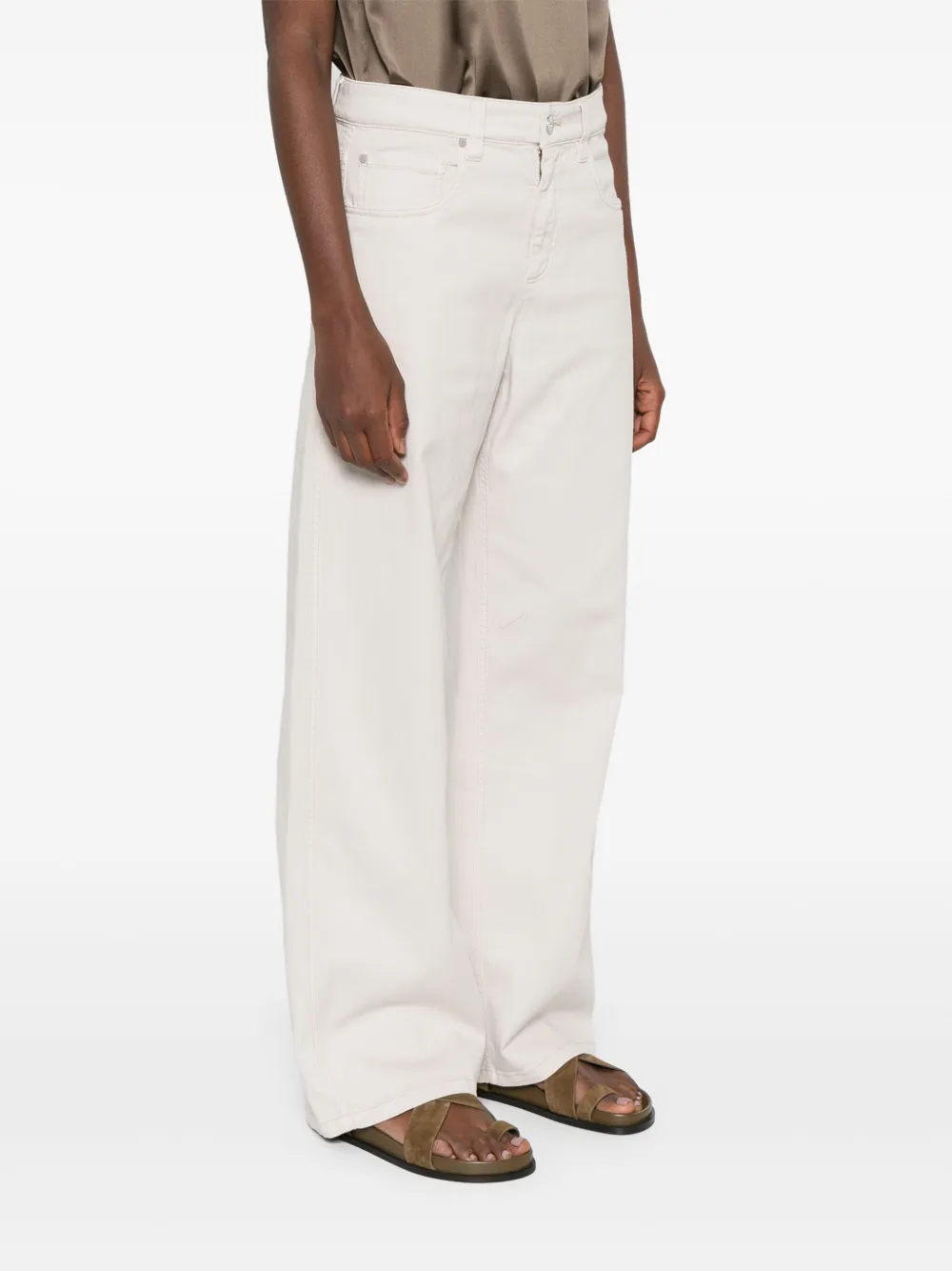 Brunello Cucinelli wide-leg jeans Grijs