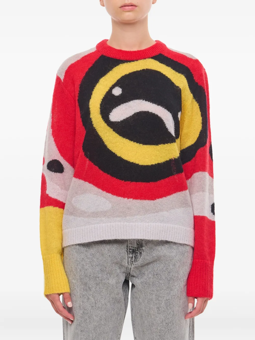 Charles Jeffrey Loverboy abstract-print crew-neck sweater Veelkleurig