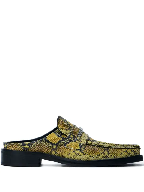 Martine Rose Mules mit Schlangenleder-Prägung