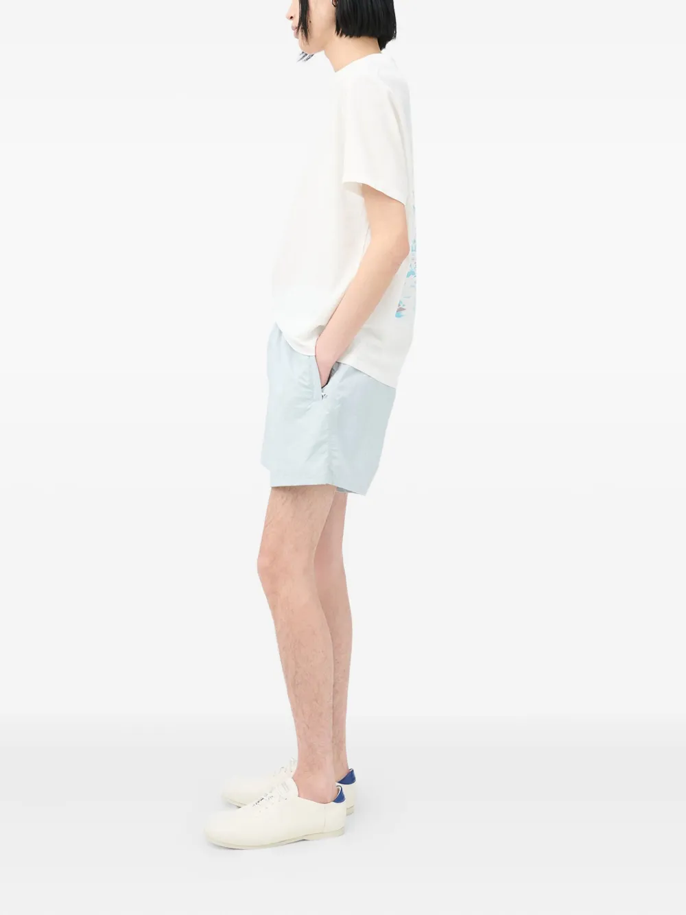 OUR LEGACY Shorts met elastische tailleband Blauw