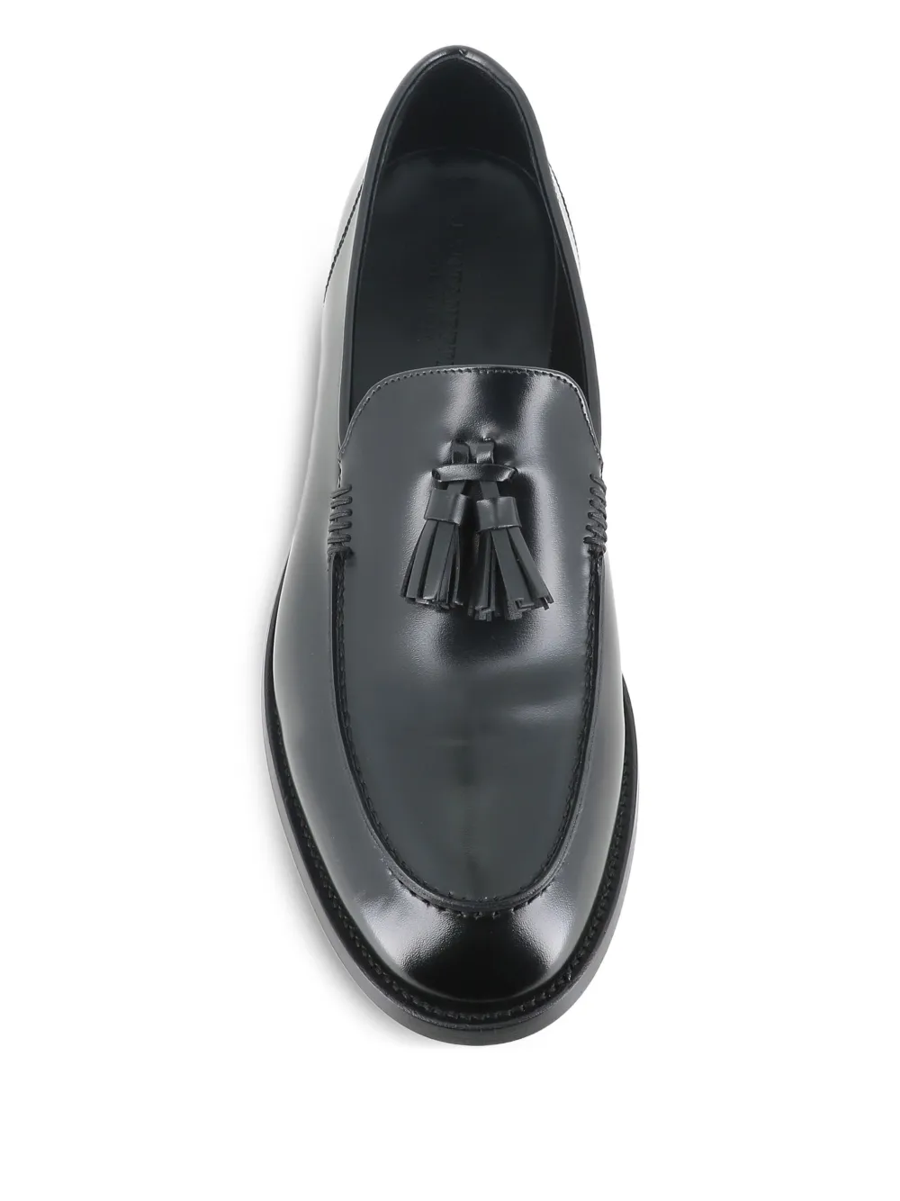 Pantanetti tassel-embellished leather loafers Black