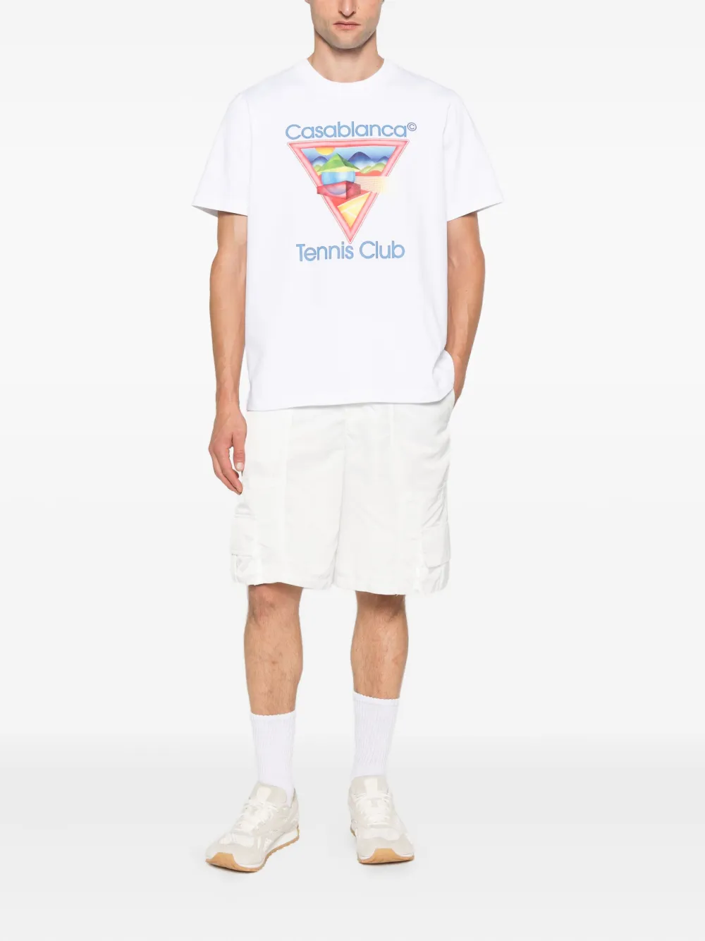 Casablanca T-shirt met grafische print Wit