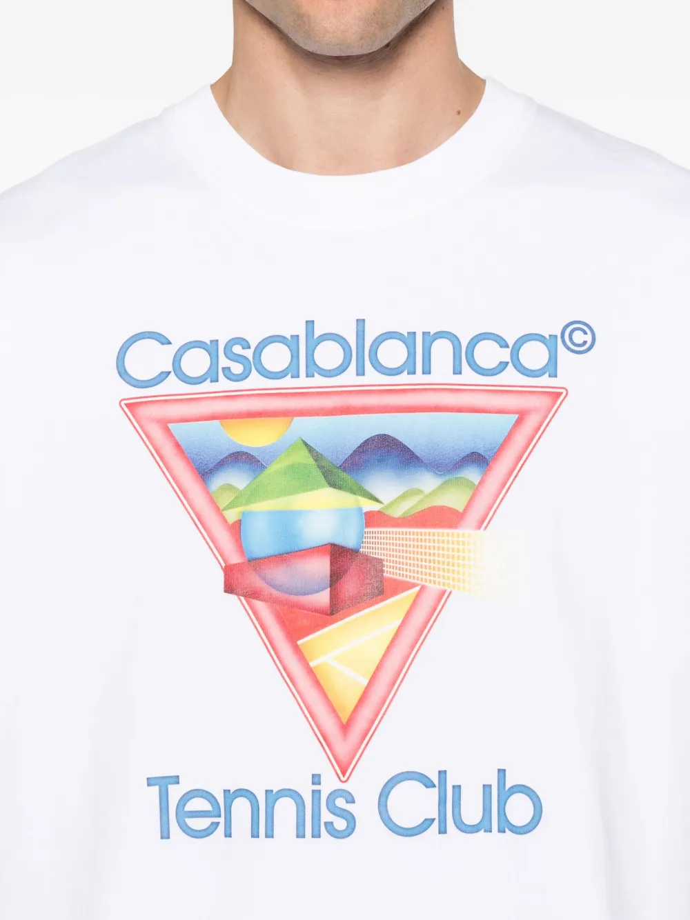 Casablanca T-shirt met grafische print Wit