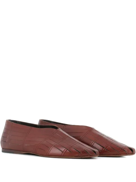 Pantanetti leather ballet flats