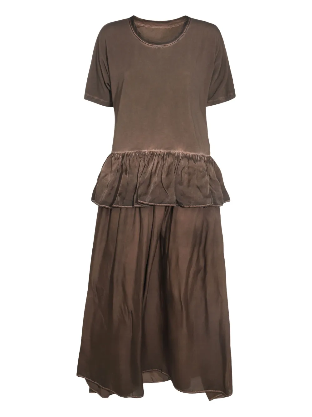 peplum-hem dress