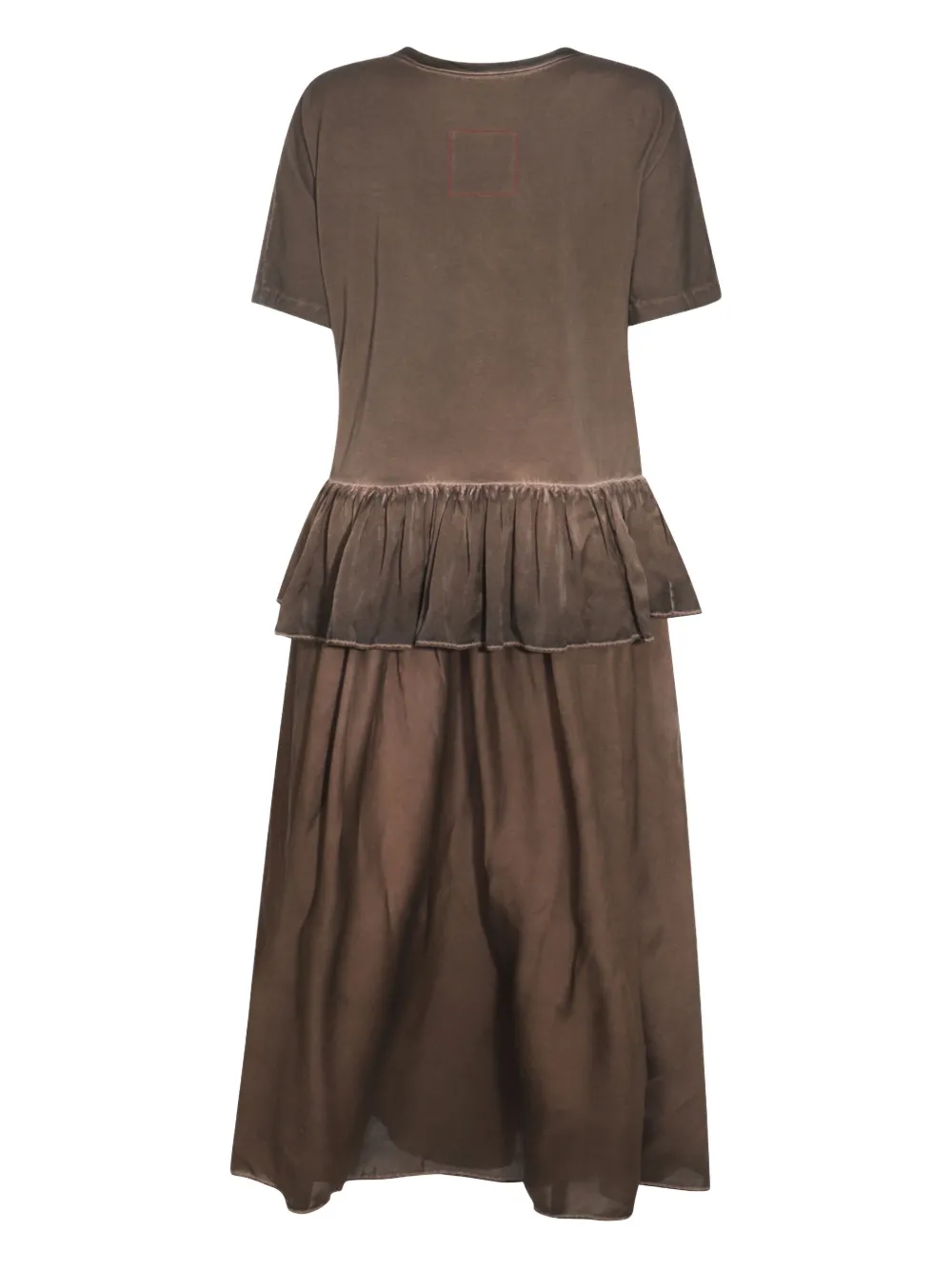 Uma Wang peplum-hem dress - Bruin
