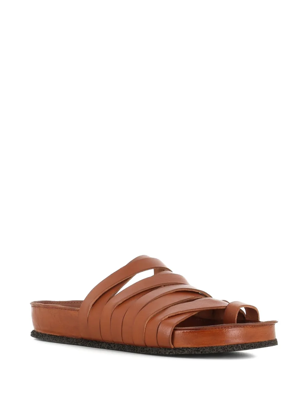 Pantanetti strappy leather sandals Brown