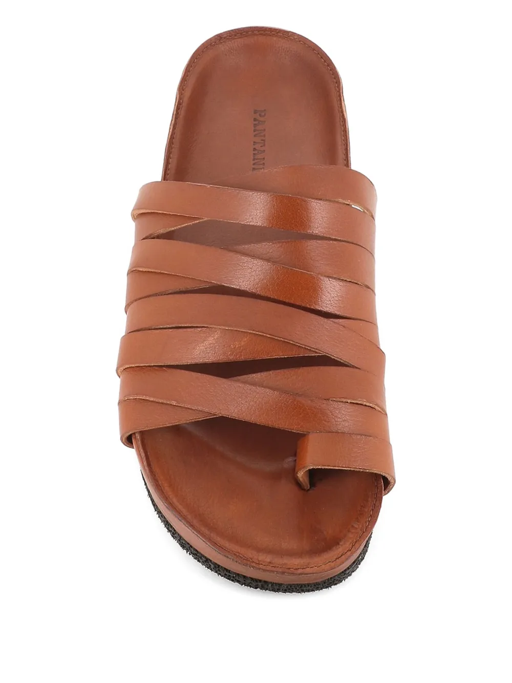 Pantanetti strappy leather sandals Brown