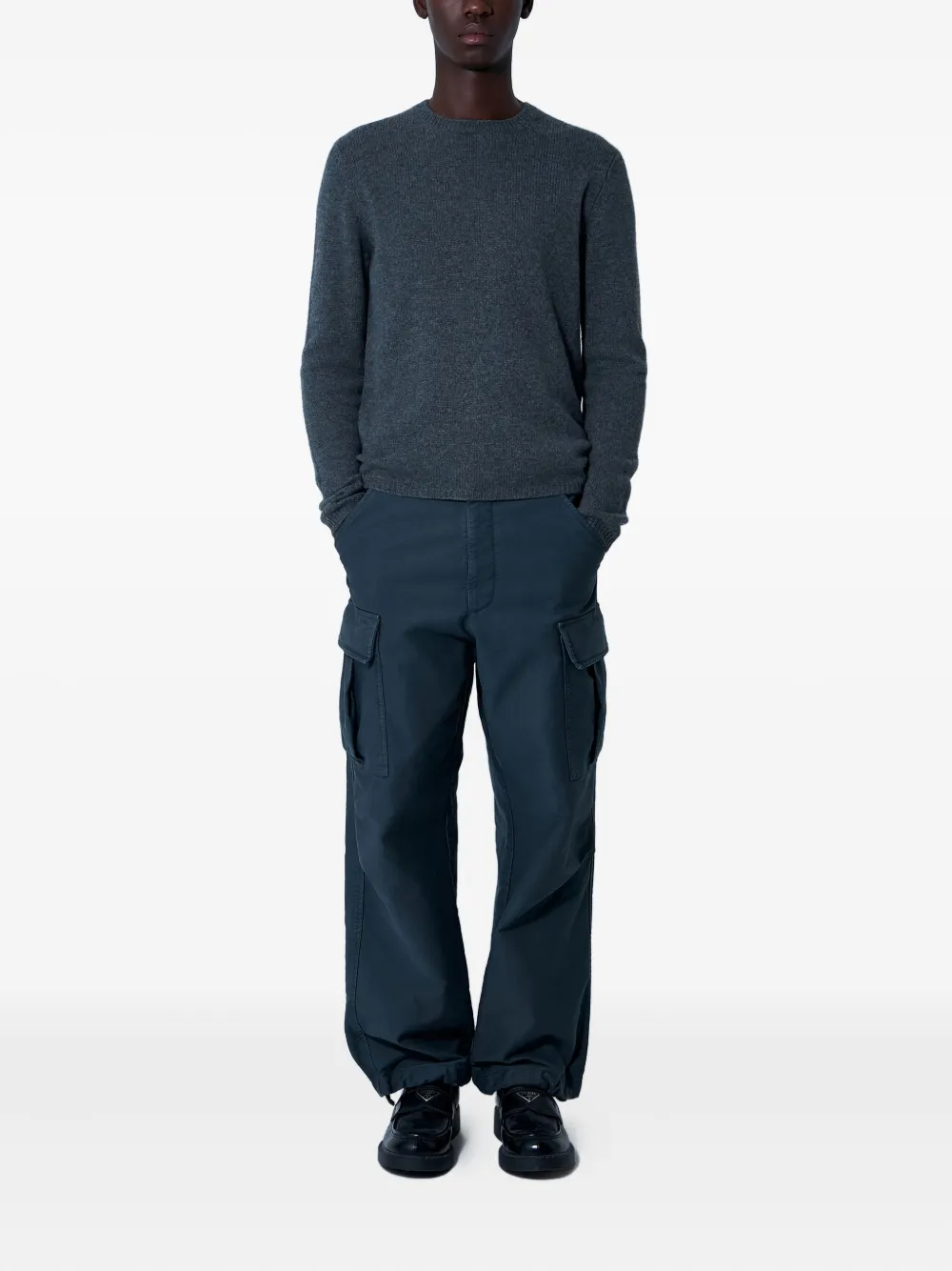 Prada crew-neck wool sweater - Blauw
