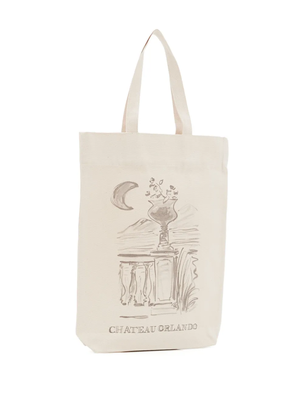 CHATEAU ORLANDO urn-balcony tote bag Beige