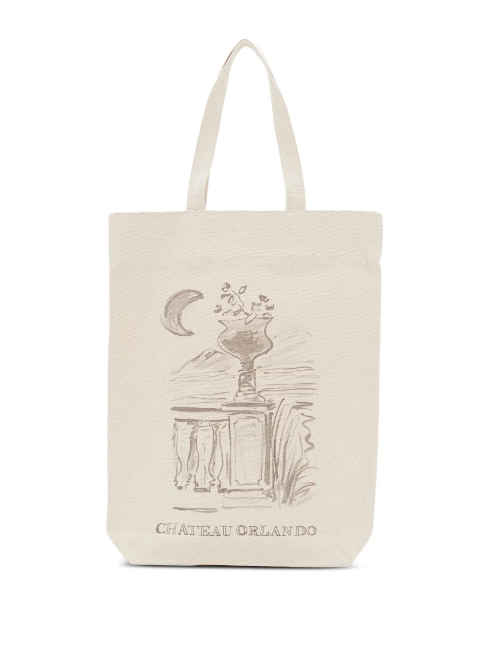 CHATEAU ORLANDO urn-balcony tote bag | Neutrals | Image 1