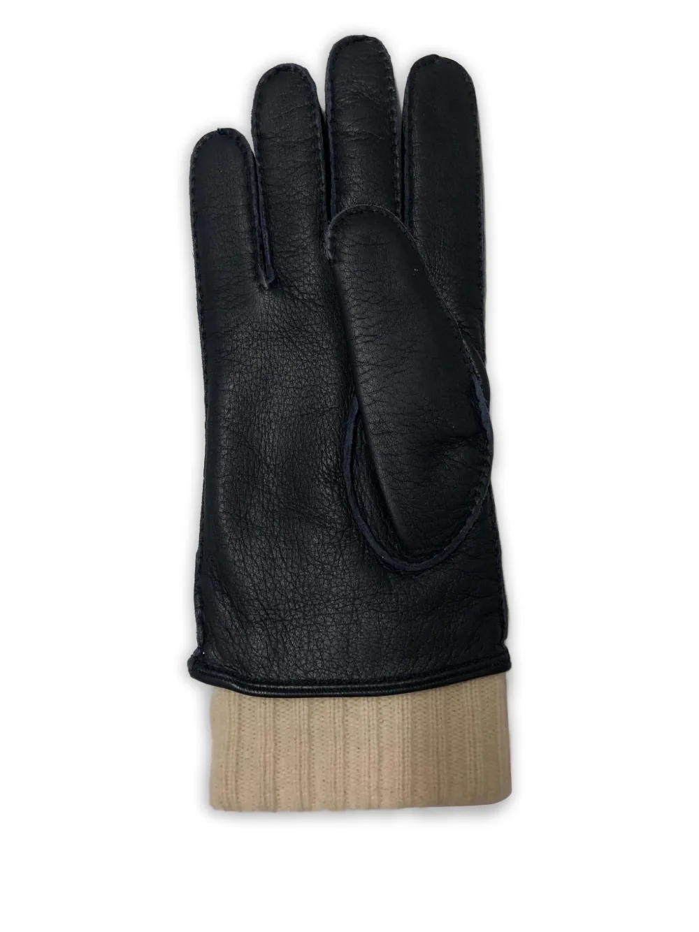 Mario Portolano panelled gloves - Nero