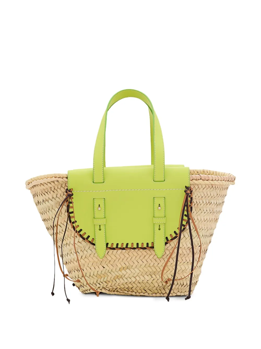 Cuba Lab Tropicana Tote Bag Aus Stroh In Nude