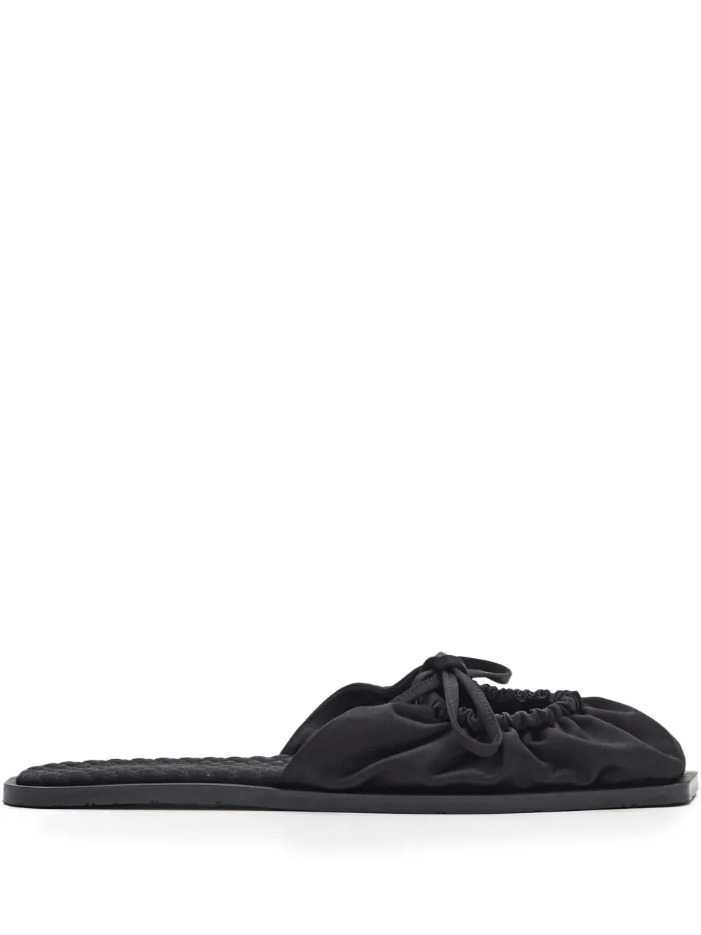 Carlotha Ray Bow-detail Flat Mules In Black