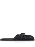 CARLOTHA RAY bow-detail flat mules - Black