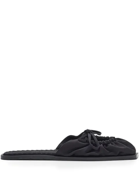 CARLOTHA RAY bow-detail flat mules