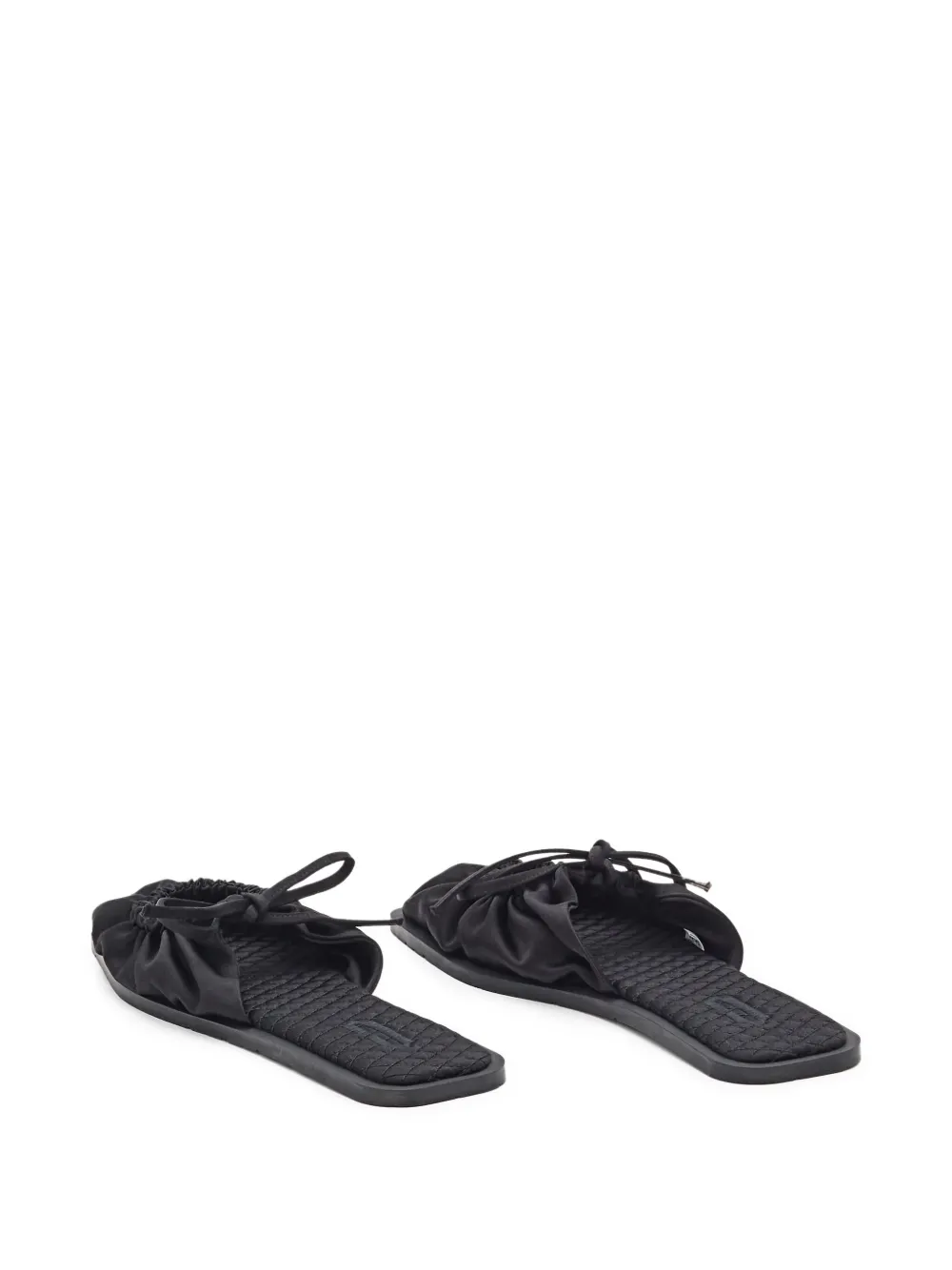 Carlotha Ray Bow-detail Flat Mules In Black