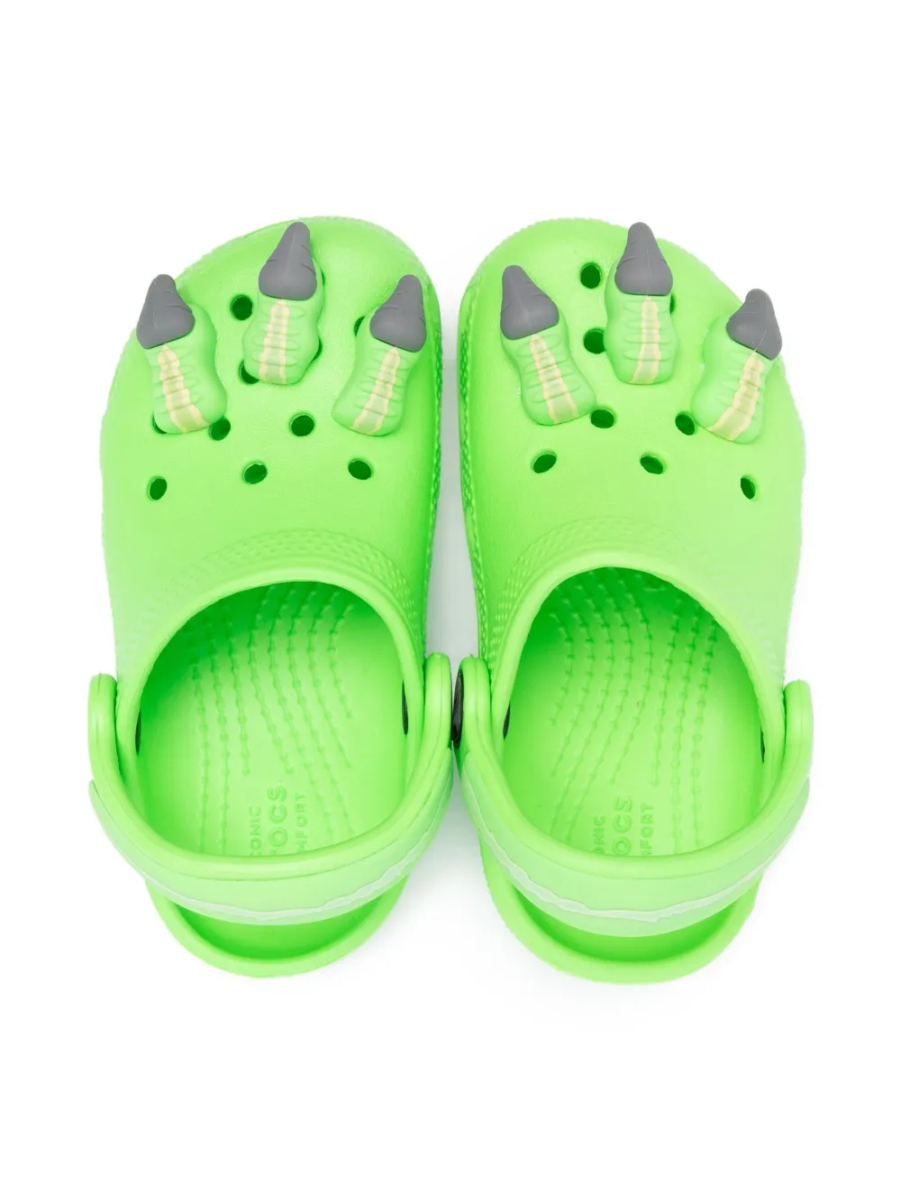 Crocs Kids dinosaur claw clogs Green
