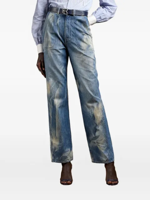 Ralph Lauren Collection Driss faded straight-leg jeans