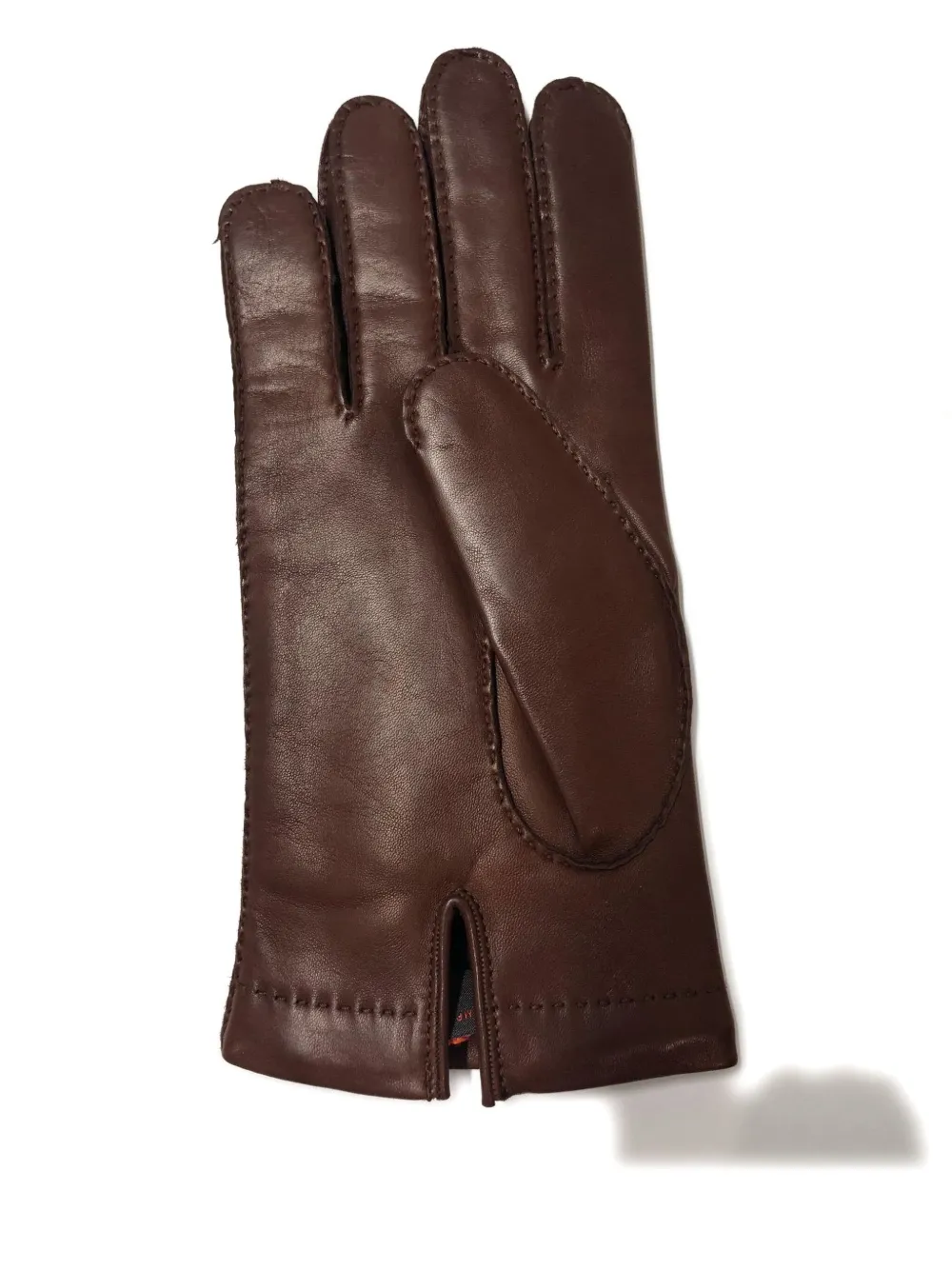 Mario Portolano leather stitched gloves Bruin