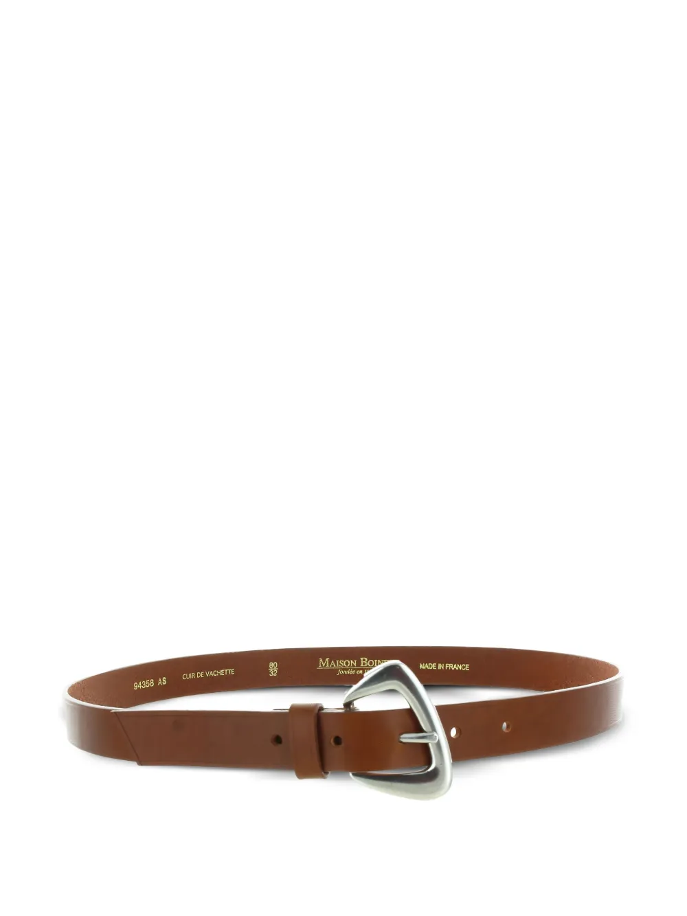 Maison Boinet leather triangular-buckle belt | Image 2