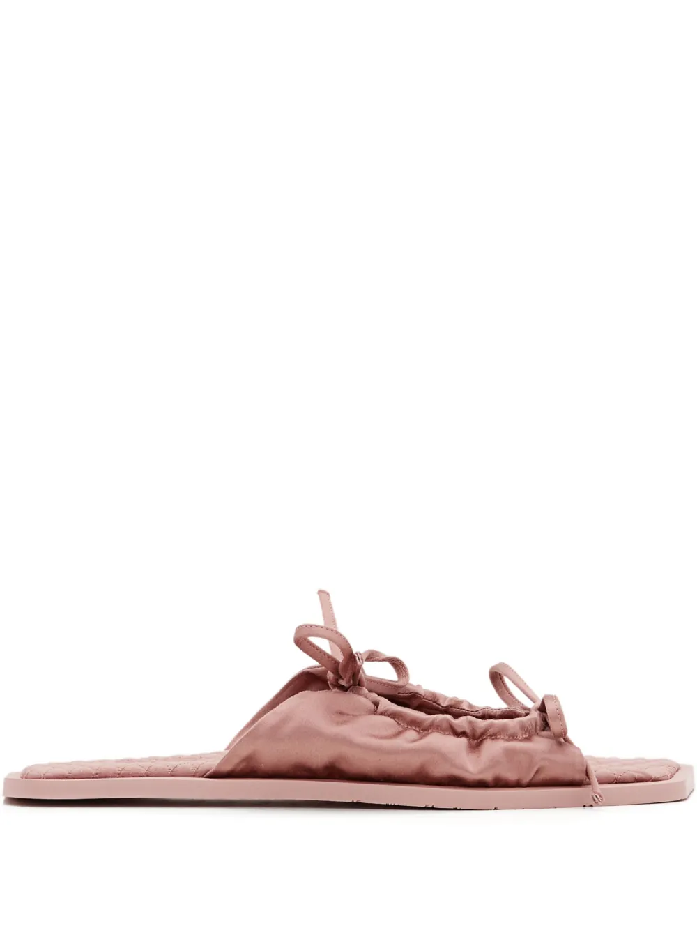 CARLOTHA RAY quilted flat sandals Pink