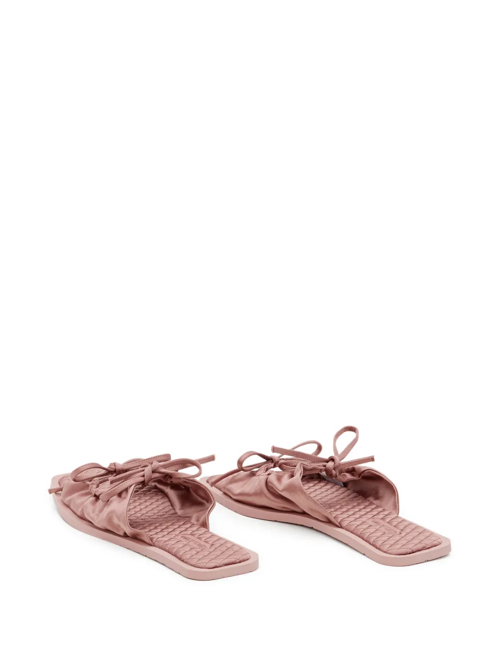 CARLOTHA RAY quilted flat sandals Pink
