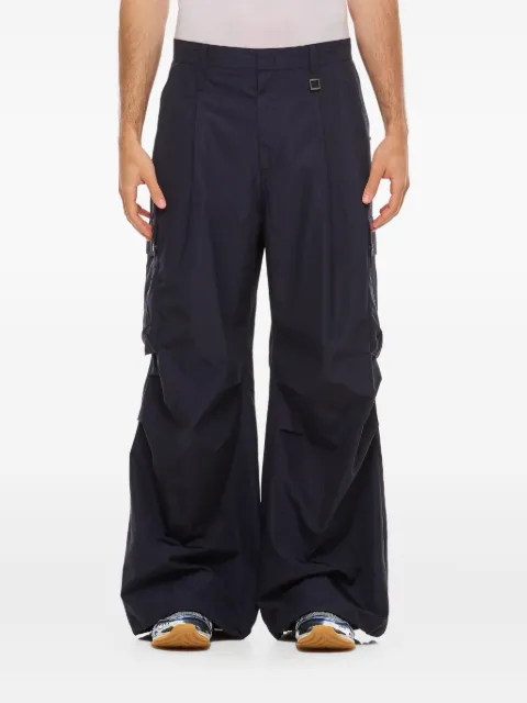 Wooyoungmi pleated-front cargo trousers