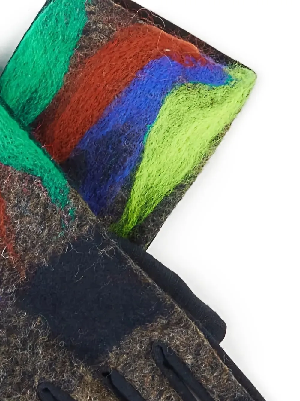 Exquisite J abstract-print gloves | Image 2