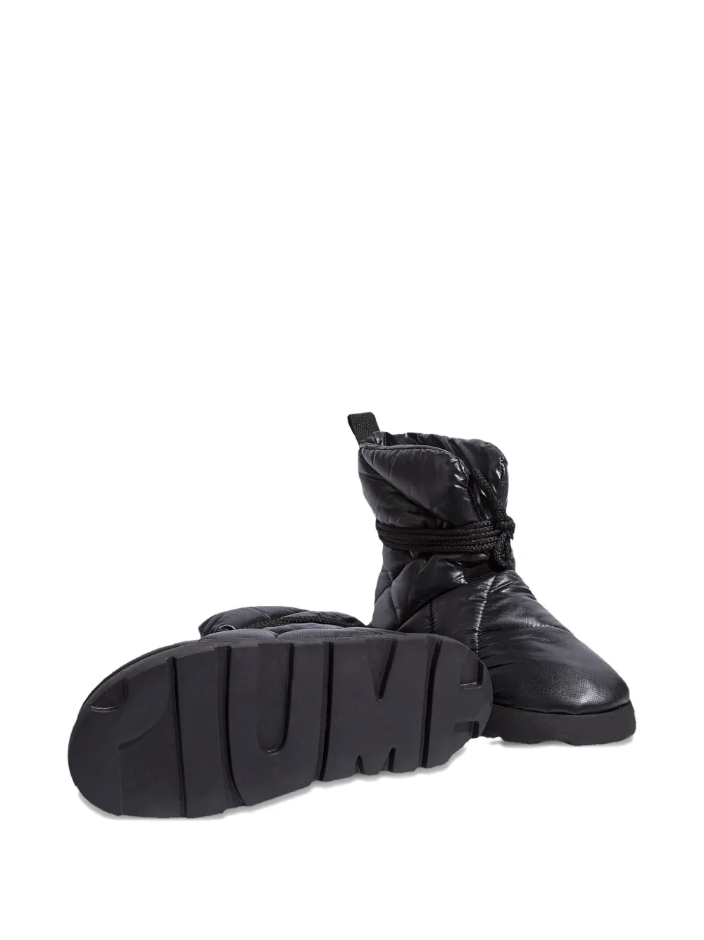 Piumestudio Laccio Quilted Boots In Black