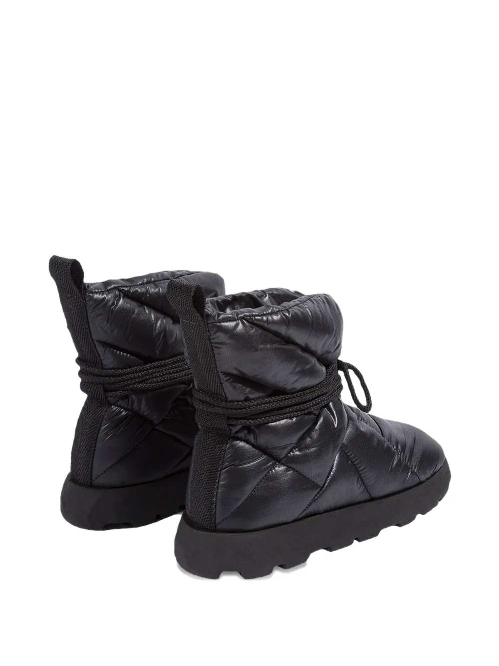 Piumestudio Laccio Quilted Boots In Black