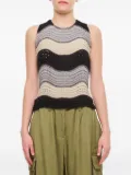 VITELLI wave-pattern top - Neutrals