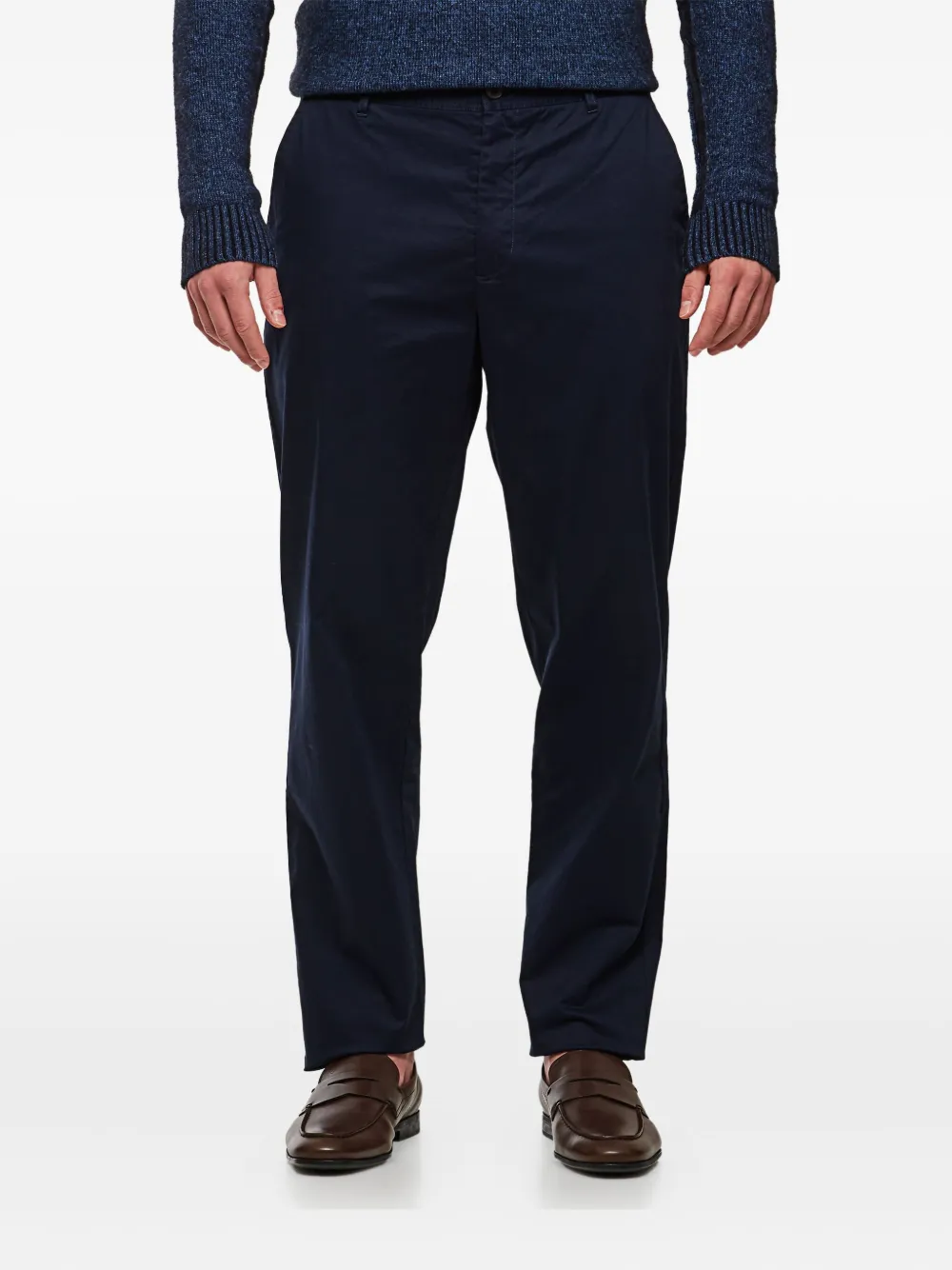 Les Deux Twill geweven broek Blauw