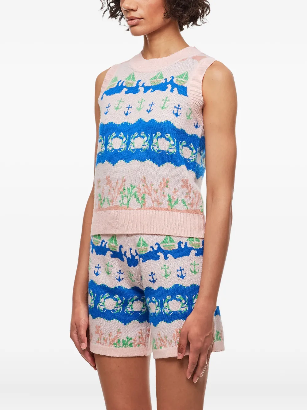 Helmstedt nautical-intarsia vest | Knitted Tops | Image 2